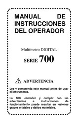 Pronext 700 Serie Manual De Instrucciones