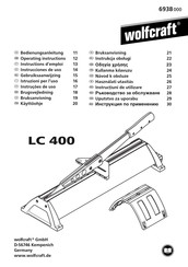 wolfcraft LC 400 Instrucciones De Uso