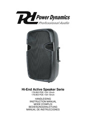 Power Dynamics PDE-12A 12Inch Manual De Instrucciones