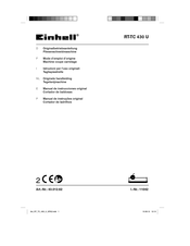 EINHELL RT-TC 430 U Manual De Instrucciones