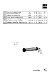 Schneider Airsystems KTP 310 DR Manual De Instrucciones