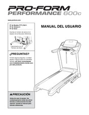 Pro-Form PERFOMANCE 600c Manual Del Usuario