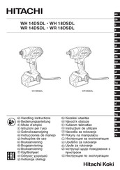 Hitachi WR 18DSDL Instrucciones De Manejo