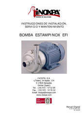 iNOXPA ESTAMPINOX EFI Serie Instrucciones De Instalación, Servicio Y Mantenimiento