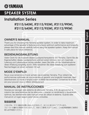Yamaha Installation Serie Manual De Instrucciones