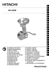 Hitachi WH 36DB Instrucciones De Manejo