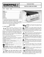 Enerpac PAR1102N Hoja De Instrucciones