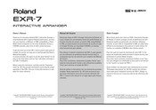 Roland EXR-7 Manual Del Usuario