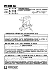 Metabo HPT C 10FSB Instrucciones De Seguridad Y Manual De Instrucciones