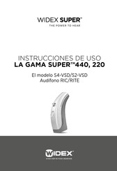 Widex Super S2-VSD Instrucciones De Uso