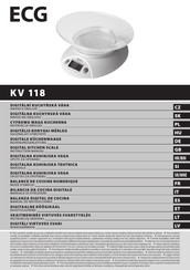 ECG KV 118 Manual De Instrucciones