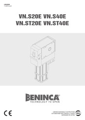 Beninca VN.S40E Manual De Instrucciones