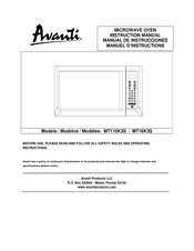 Avanti MT110K3S Manual De Instrucciones