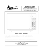 Avanti MO8003BT Manual De Instrucciones