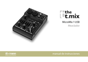 thomann The t.mix MicroMix 1 USB Manual De Instrucciones