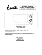 Avanti MO7081MW Manual De Instrucciones