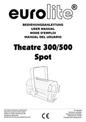 EuroLite Theatre 300/500 Spot Manual Del Usuario