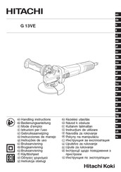 Hitachi Koki G 13VE Instrucciones De Manejo