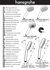 Hansgrohe Crometta 100 Vario 26827400 Instrucciones De Montaje