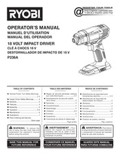 Ryobi P236A Manual Del Operador