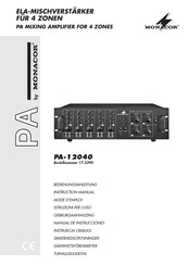 Monacor PA-12040 Manual De Instrucciones