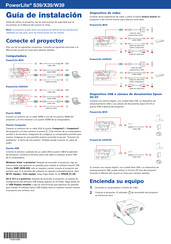 Epson PowerLite S39 Guia De Instalacion