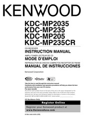 Kenwood KDC-MP2035 Manual De Instrucciones