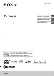 Sony XAV-68BT Manual De Instrucciones