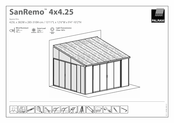 Palram SanRemo 4x4.25 Instrucciones Para El Uso