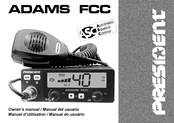 PRESIDENT ADAMS FCC Manual Del Usuario