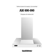 Gaggenau AH 600-990 Instrucciones De Manejo