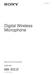 Sony DWM-02N Manual De Instrucciones