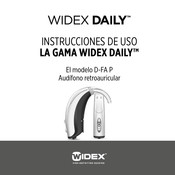 Widex D-FA P Instrucciones De Uso