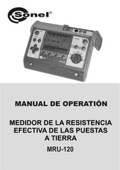 Sonel MRU-120 Manual De Instrucciones