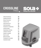 Sola CROSSLINE GREEN Instrucciones De Uso