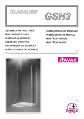 RAVAK GLASSLINE GSH3 Instrucciones De Montaje