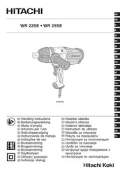 Hitachi WR 25SE Instrucciones De Manejo