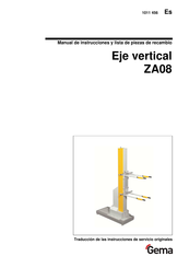 Gema ZA08 Manual De Instrucciones Y Lista De Piezas De Recambio