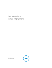 Dell Latitude E6330 Manual Del Propietário