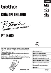 Brother P-touch PT-E500 Guia Del Usuario