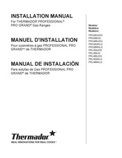 Thermador PROFESSIONAL PRO GRAND PRG486NLG Manual De Instalación