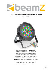 Beamz FLATPAR 36X 1W RGB Manual De Instrucciones