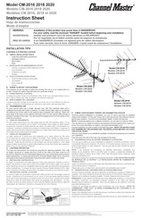 Channel Master CM-2018 Hoja De Instrucciones