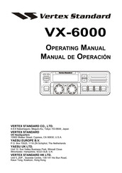 Vertex Standard VX-6000 Manual De Operación