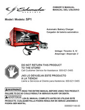 Schumacher Electric SP1 Manual Del Usuario