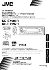 JVC KD-SX998R Manual De Instrucciones
