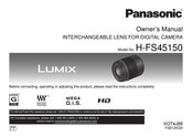 Panasonic Lumix H-FS45150 Manual De Instrucciones