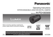 Panasonic H-FS100300 Instrucciones De Operación