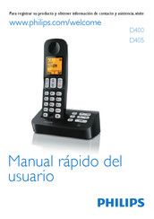 Philips D405 Manual Rápido Del Usuario