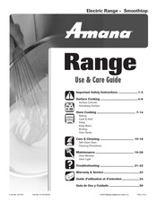 Amana 8113P596-60 Guía De Uso Y Cuidado